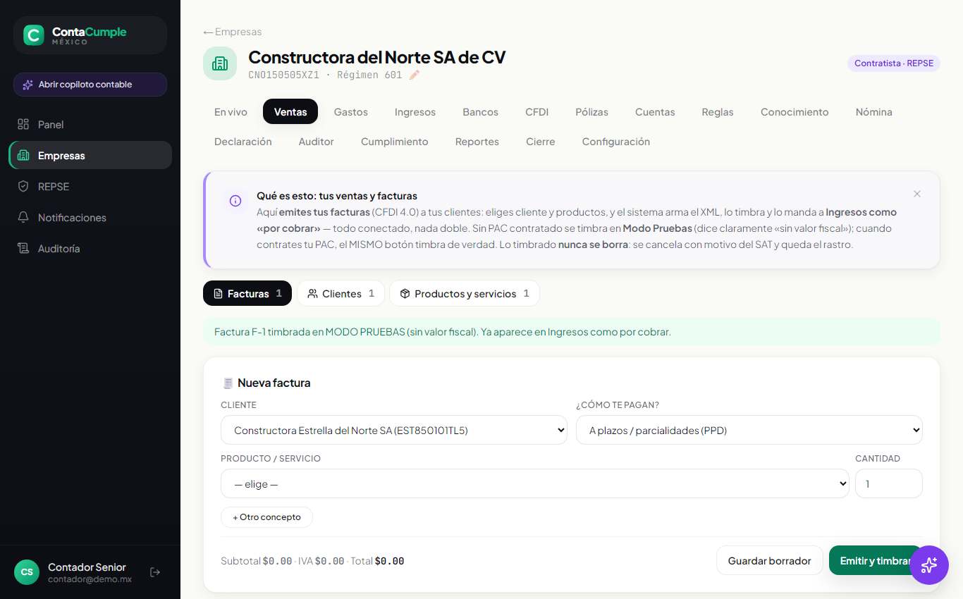 Facturación CFDI 4.0